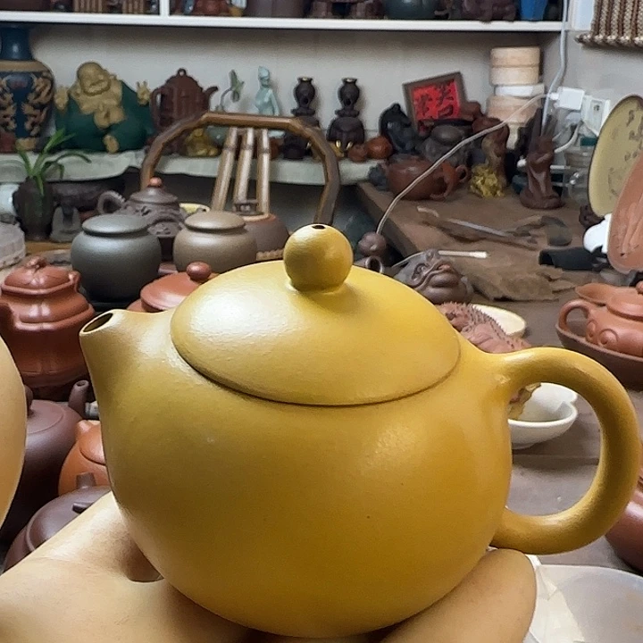茶壶朱泥原矿紫砂