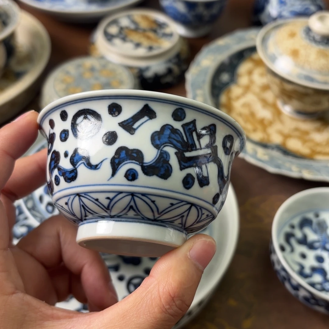 摆件陶瓷景德镇手绘茶器