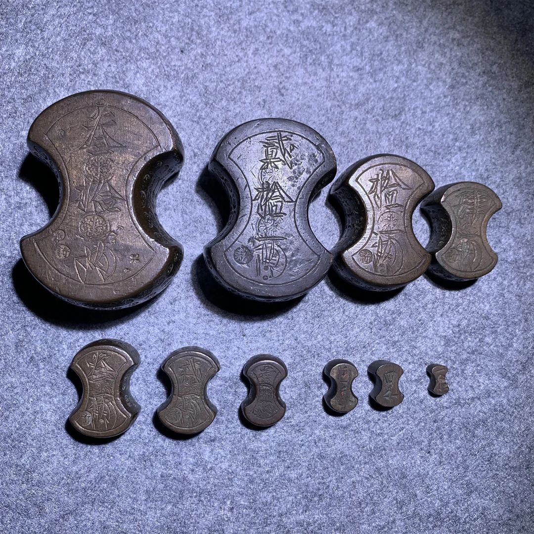 明代 明代铜权一套/山东省传承文物商店库出120608