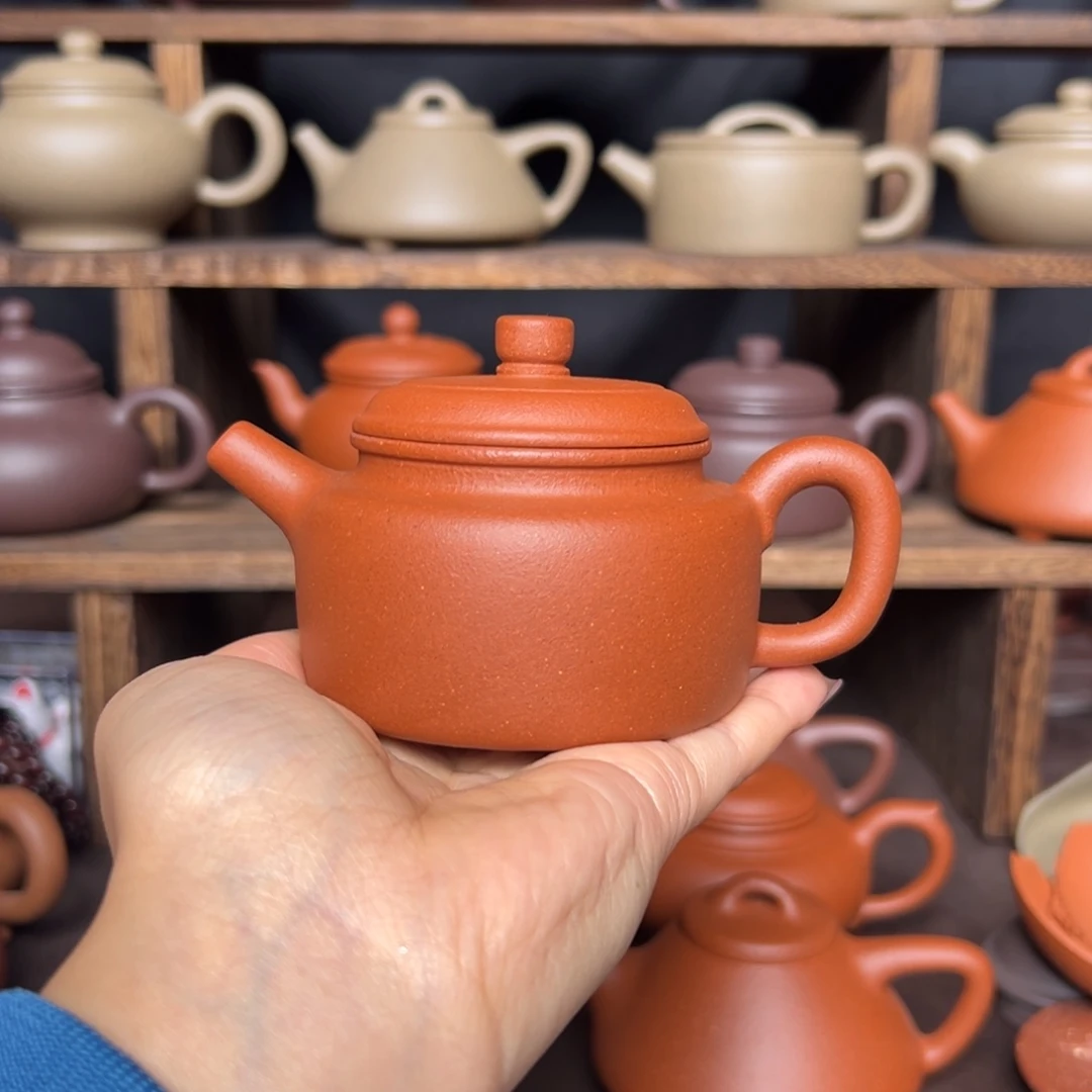 紫砂茶壶红降坡大亨德钟150毫升