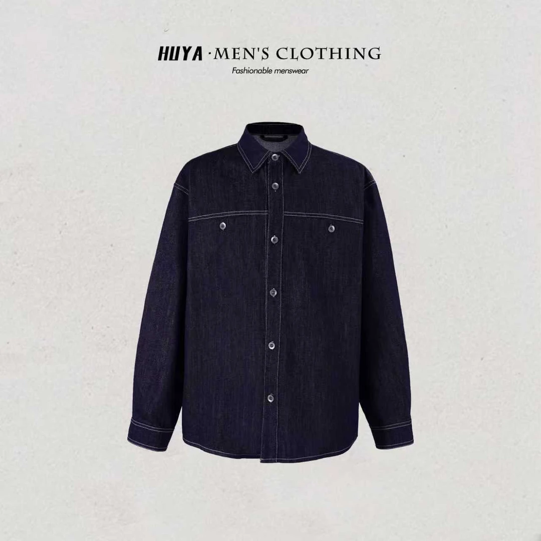 【丹丹专属】美式通勤夹克秋季户外防风翻领休闲百搭牛仔外套1633