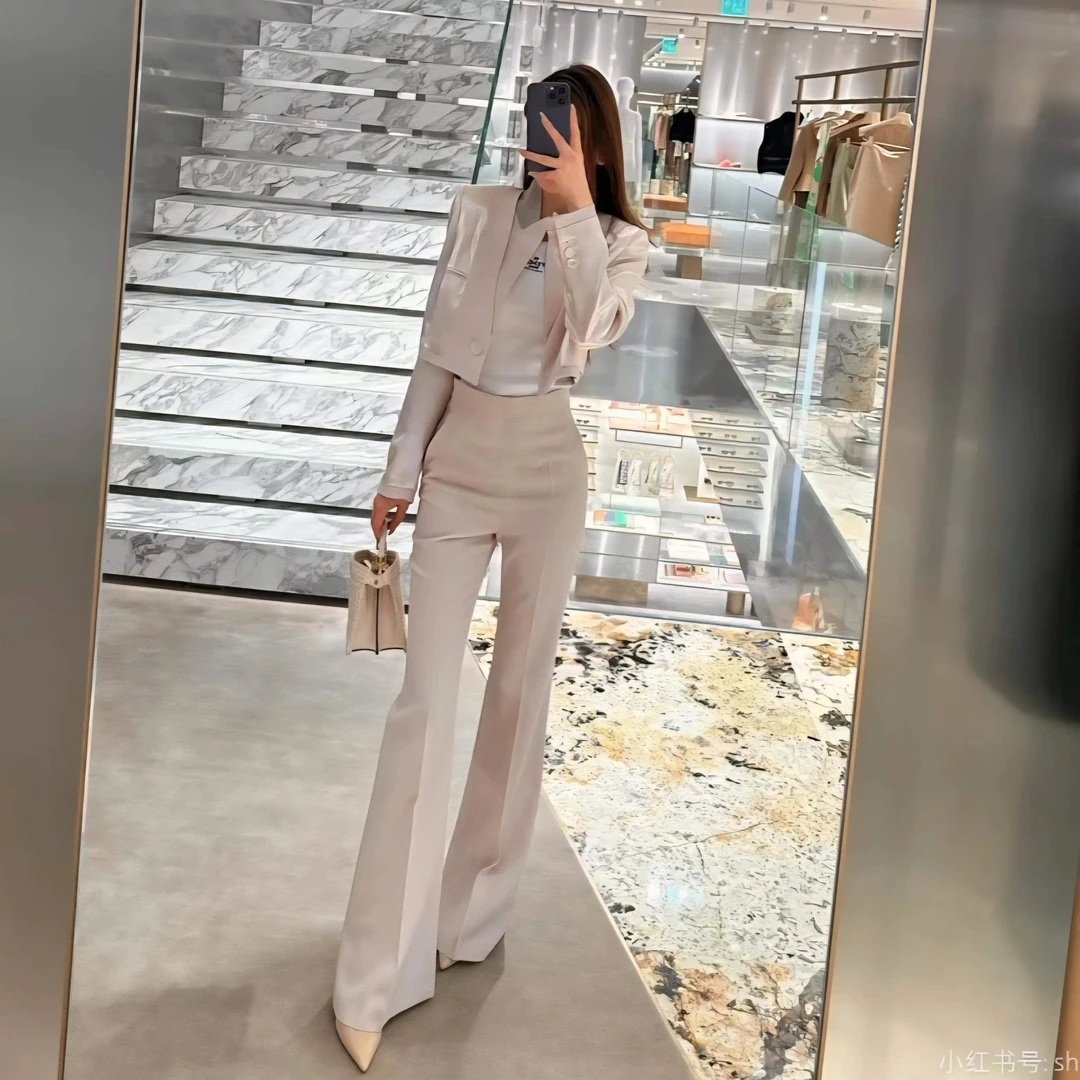 99新 FENDI/芬迪 Fendi 粉色缎面西服外套/36码/99新/39922