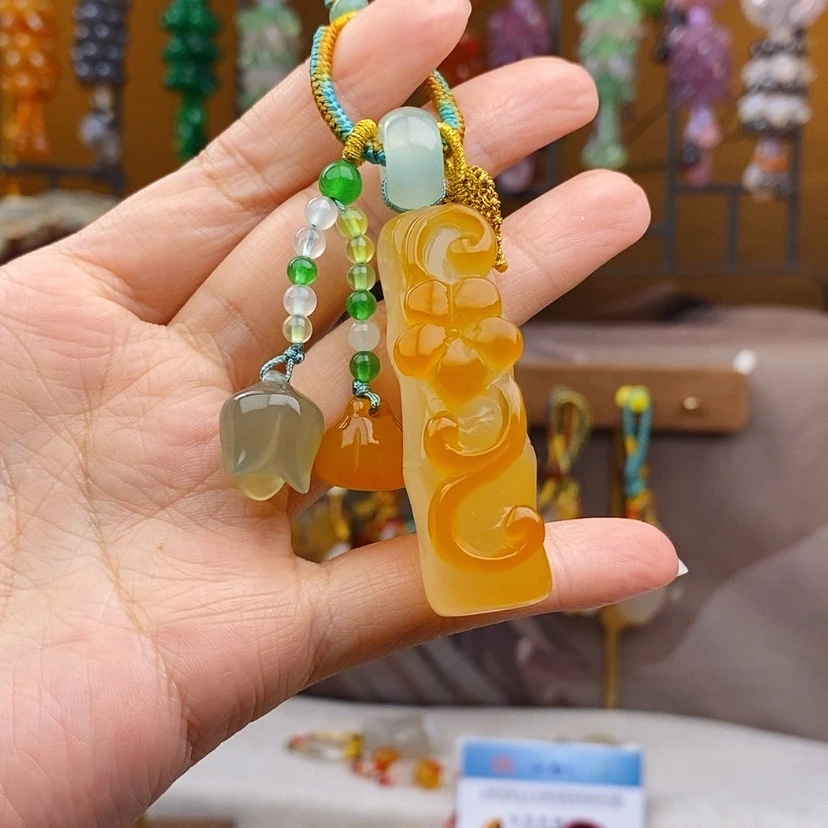 【闪购商品】玛瑙/玉髓车挂未镶嵌