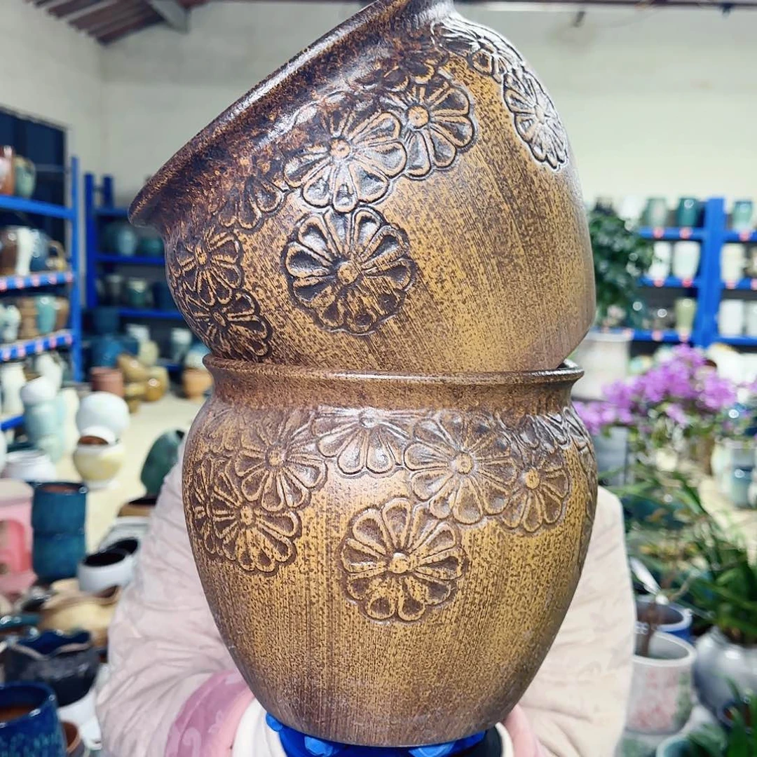 花盆紫砂高19口20