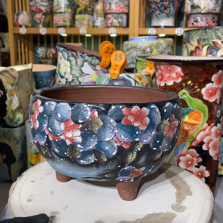 红陶景德镇艺术手绘作品