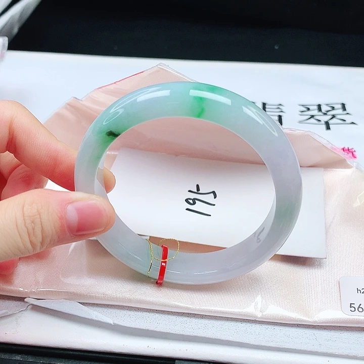 翡翠手镯未镶嵌缅甸天然a货手镯56+