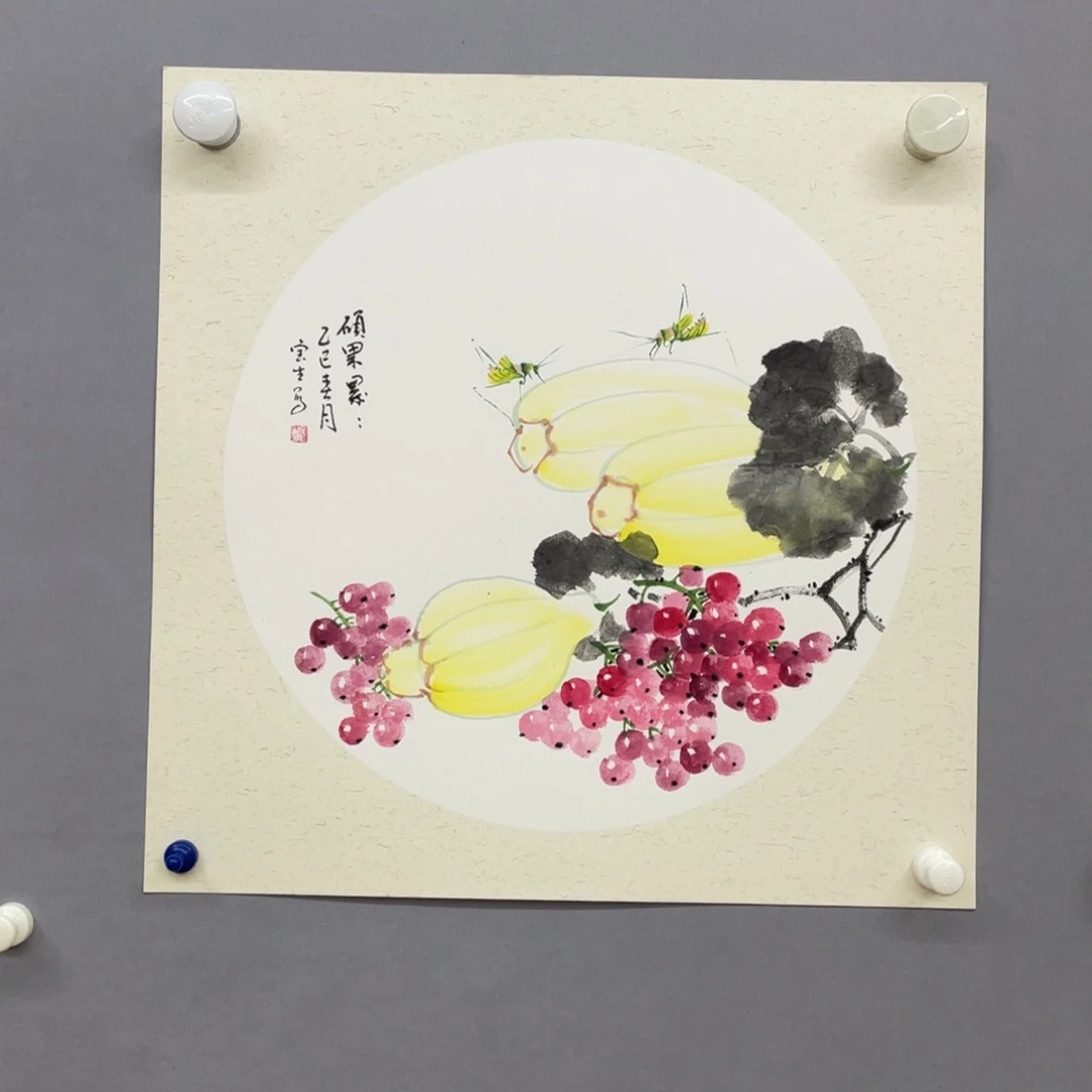 国画艺术家真人手绘