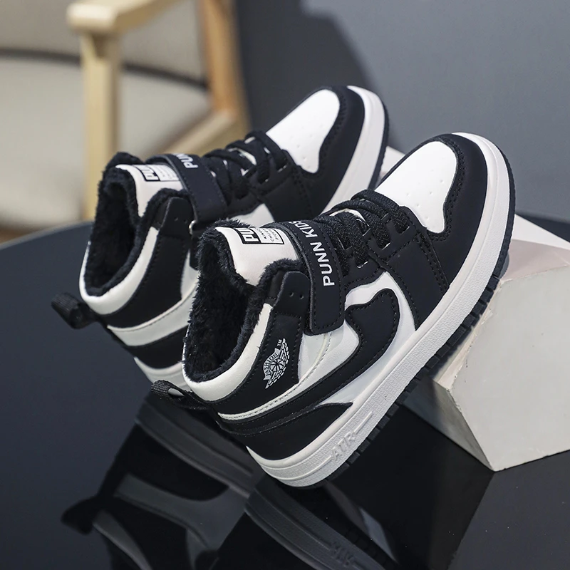 ABC女童鞋秋冬季2025款休闲学生百搭女孩运动板鞋软底二棉儿童鞋