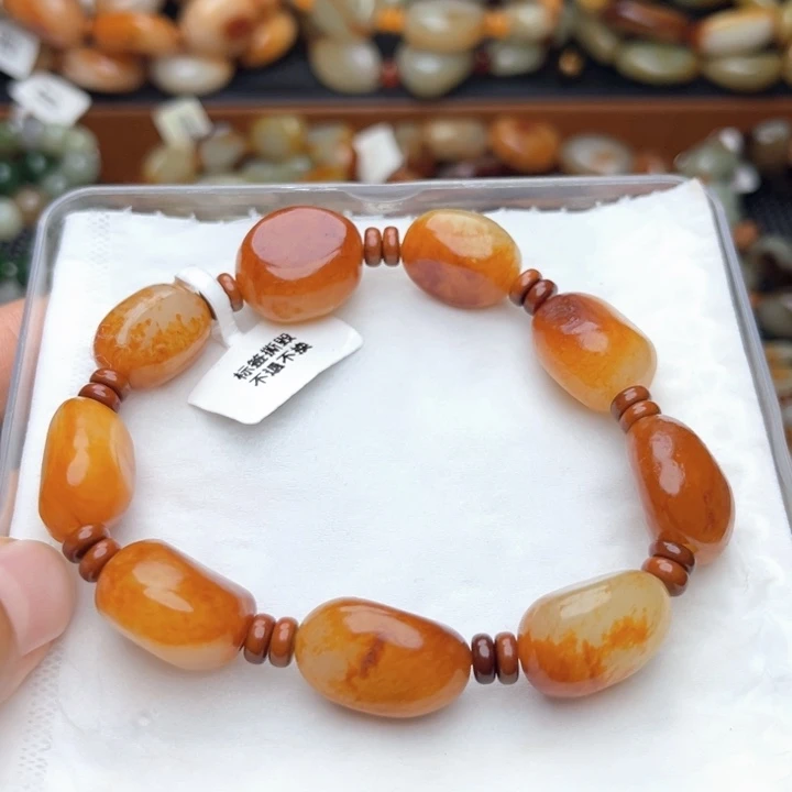 和田玉未镶嵌手链