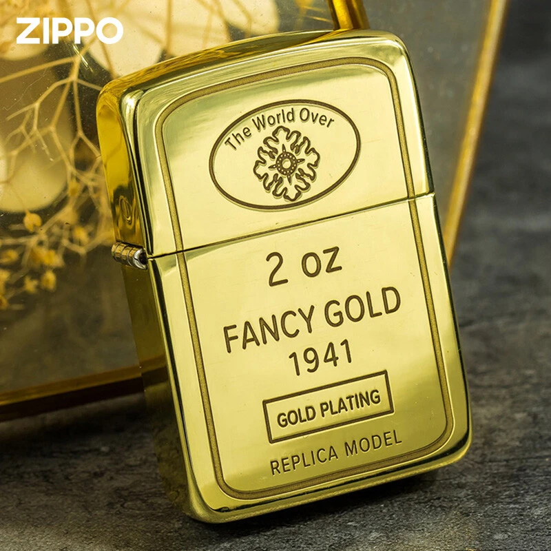 zippo打火机 1941小金砖 正品煤油防风复刻送男士生日礼物