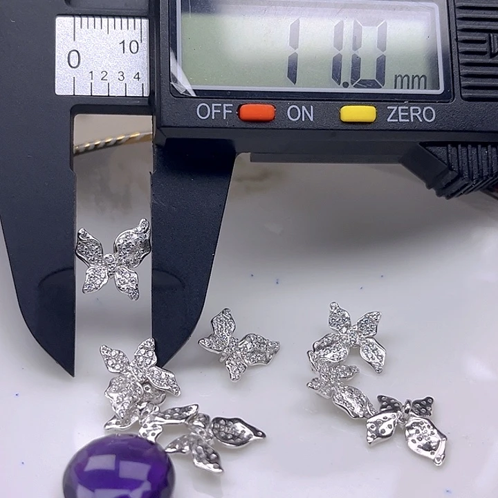 银S925镶嵌颈饰紫晶紫晶925镶嵌122