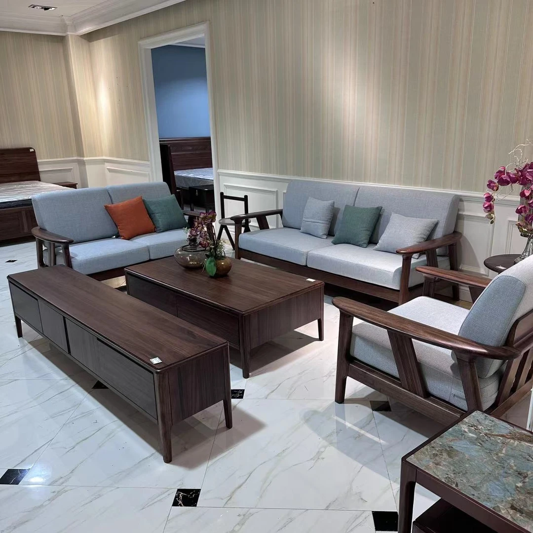 MZ-806 实木沙发 单960*920*900 双1610*920*900 三2110*920*900