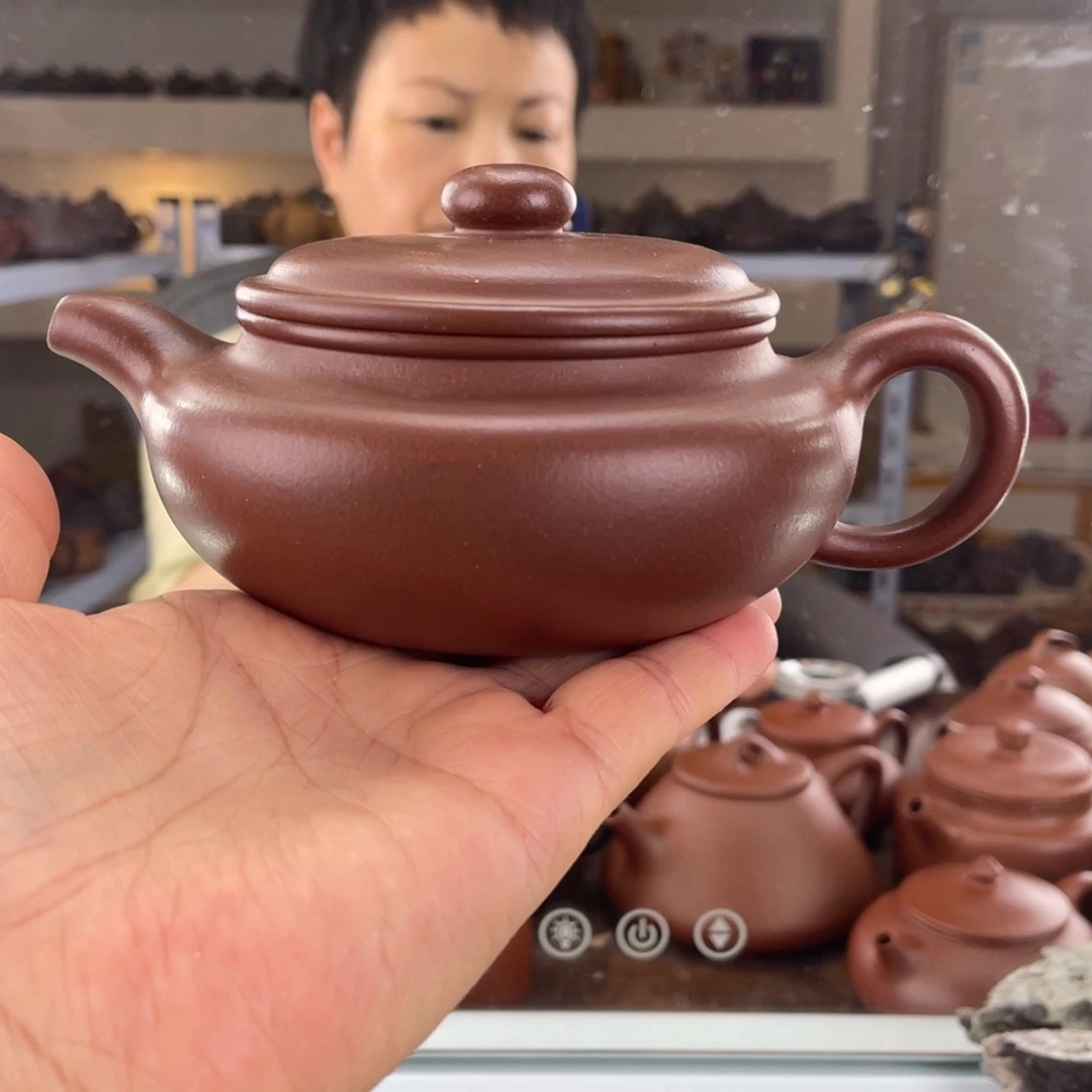 茶壶紫砂四号井底槽清扁腹260cc