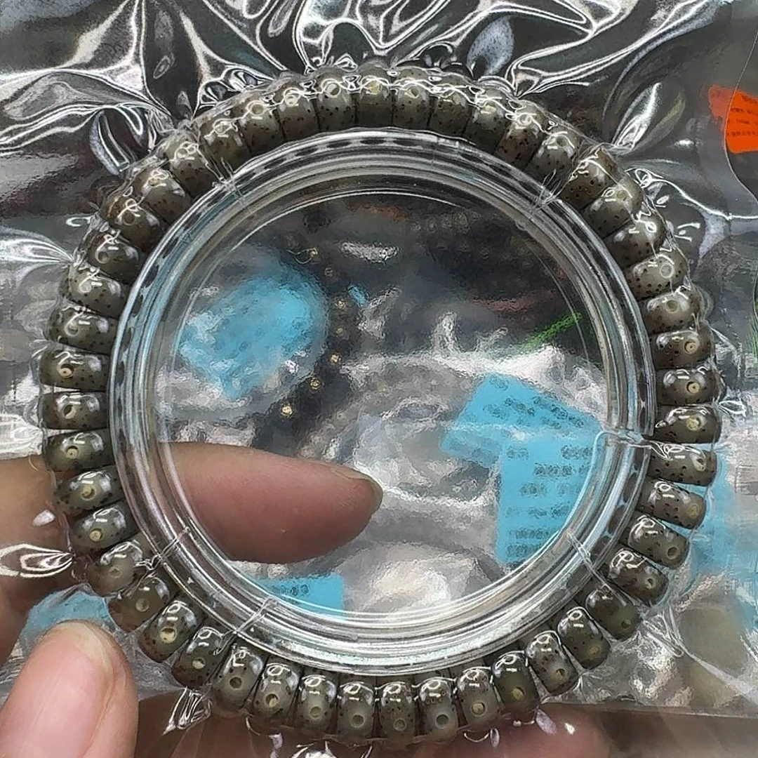 旅***蛙星月菩提手串20高端黑冰果冻同枝药片94