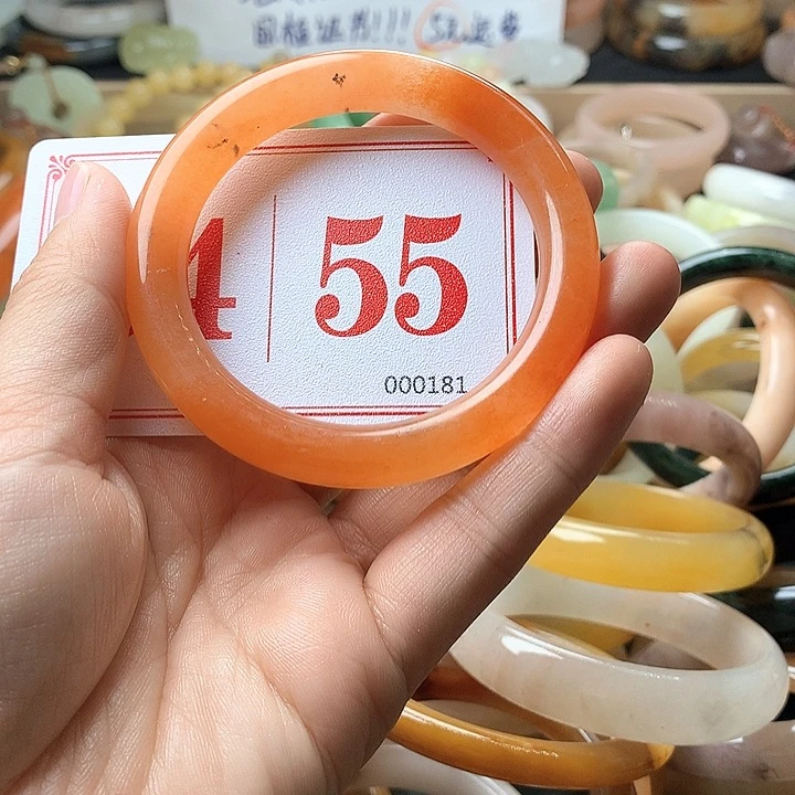 石英质玉（黄龙玉）未镶嵌手镯