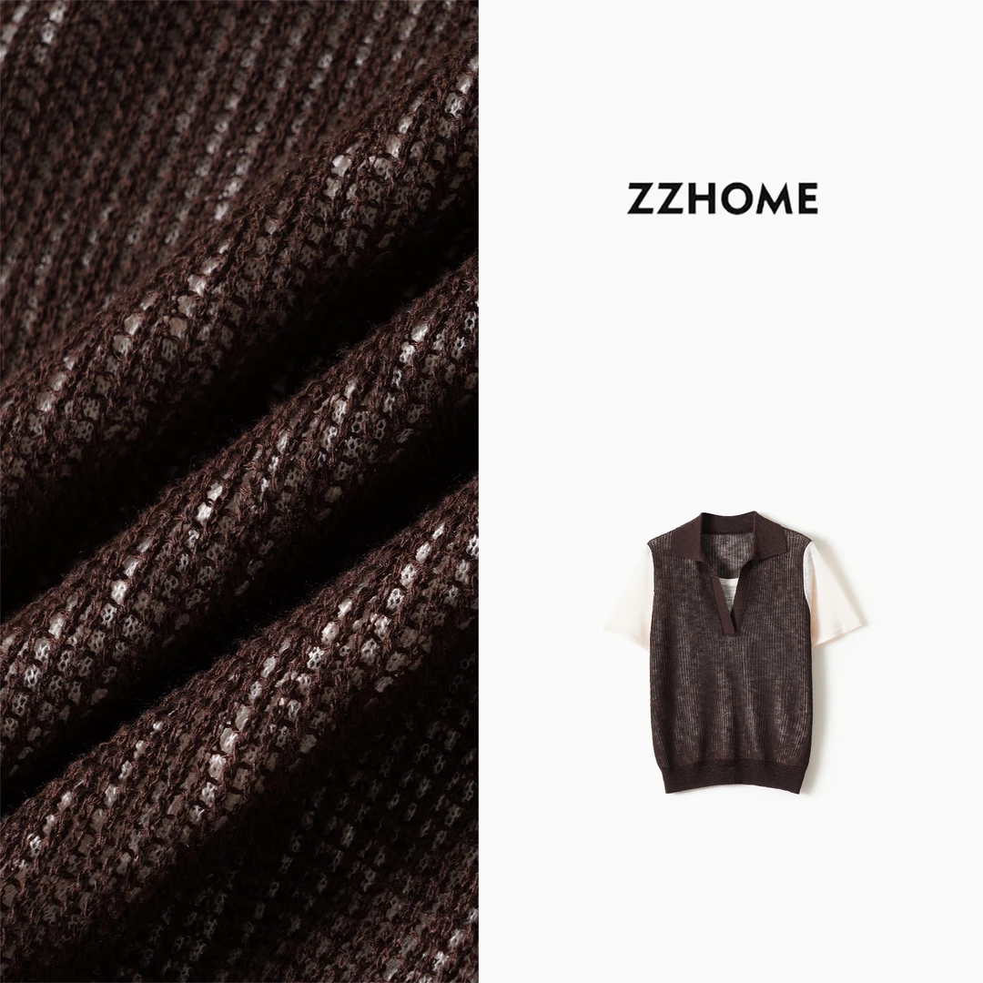 ZOZO HOME| 织物之美炎夏经纬夏季新款假两件精织无袖t恤q173999p