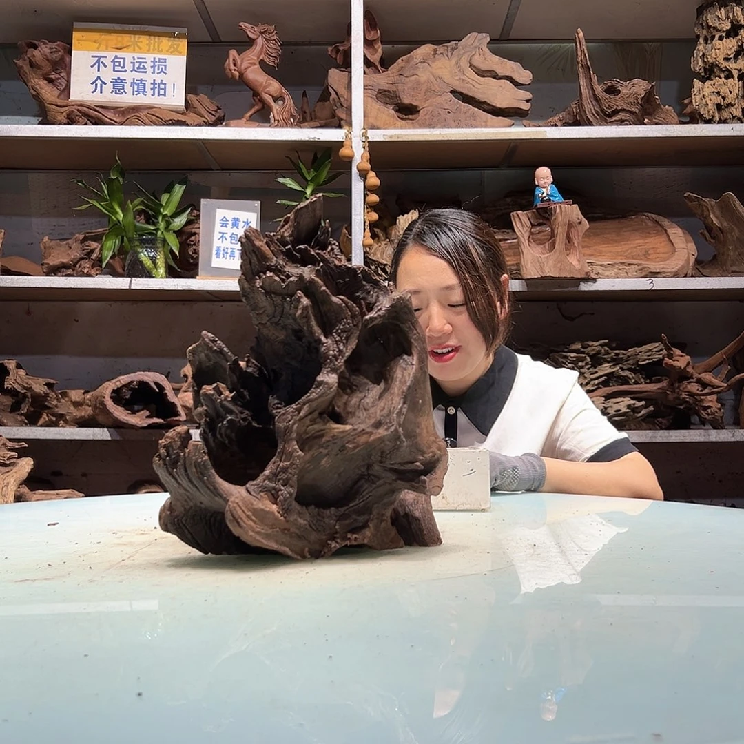 星***泽紫砂镂空紫柚沉木不包损4098-