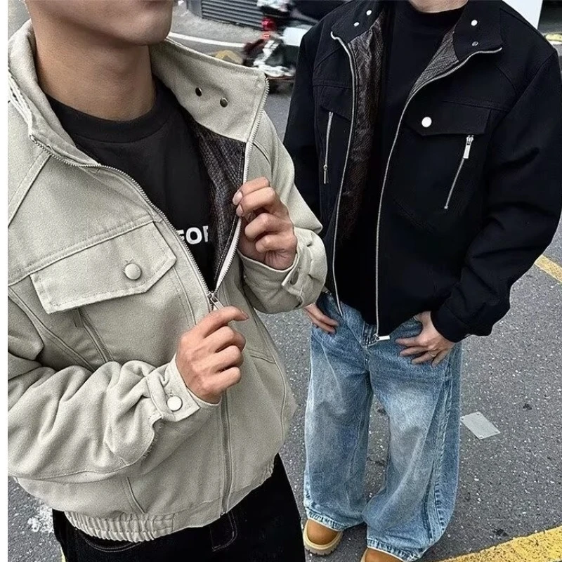 新年战衣蛇年座山蟒加厚加厚夹克外套男女重工上衣
