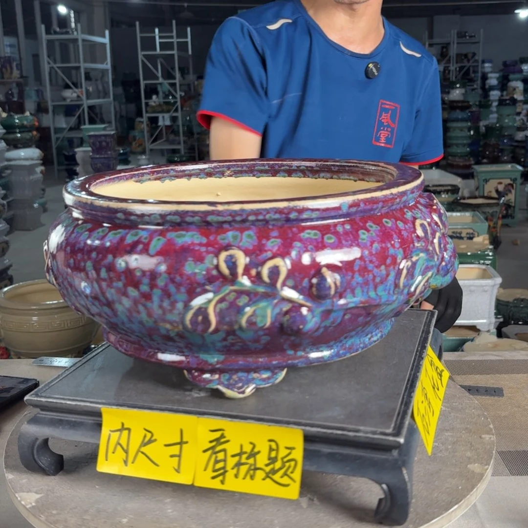 一风堂石湾花盆 内27*12