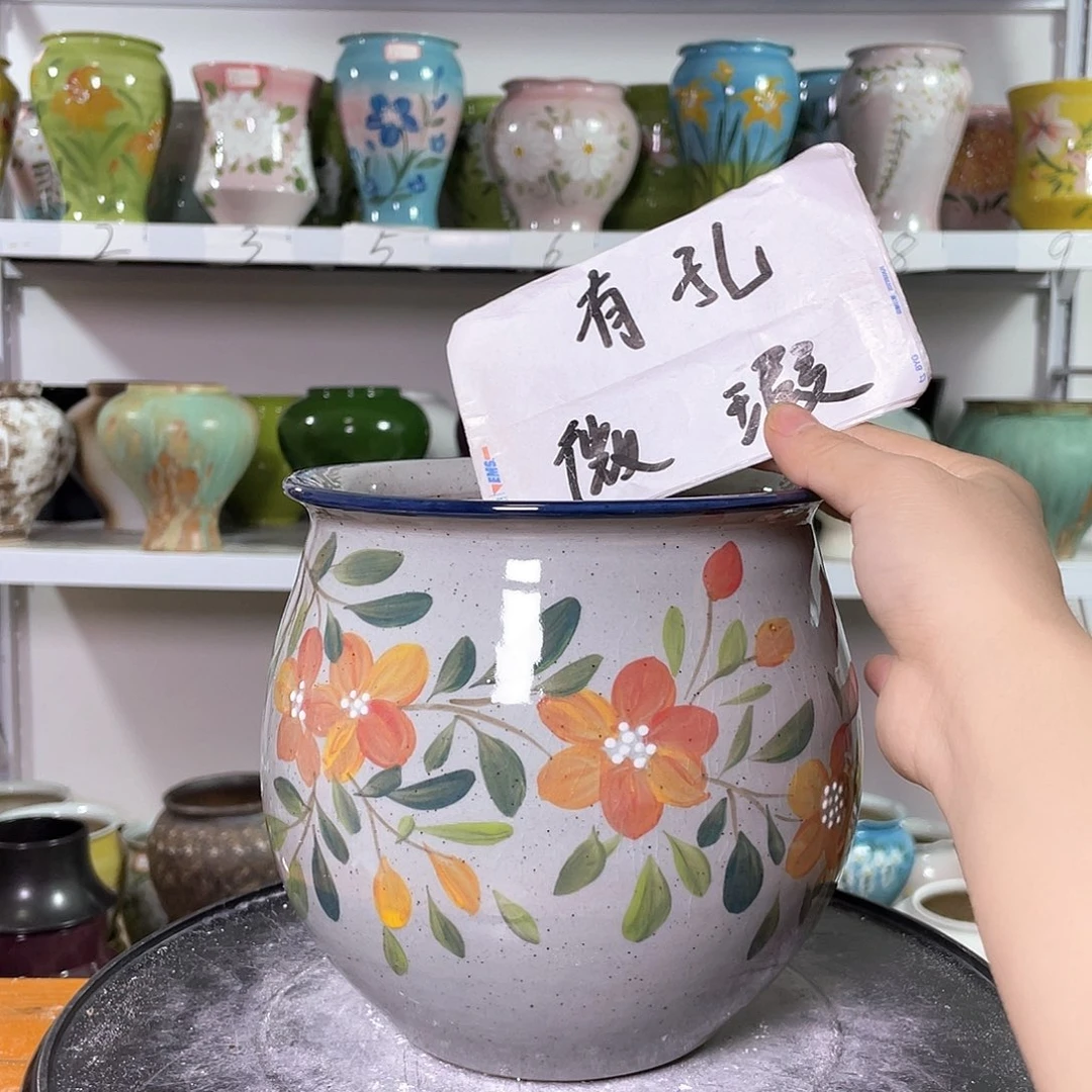 景德镇陶瓷花盆花器暇256