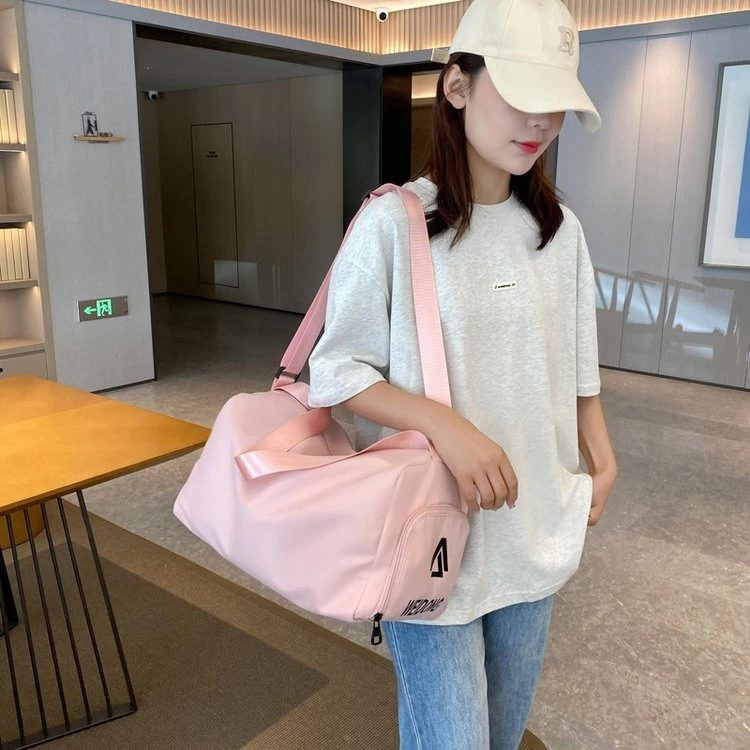 时尚旅游收纳新款健身包女轻便休闲短途旅行单肩男斜挎包