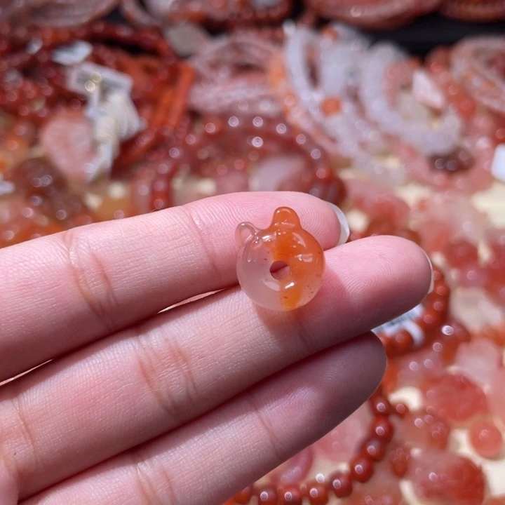 未镶嵌配饰南红玛瑙甜甜圈081