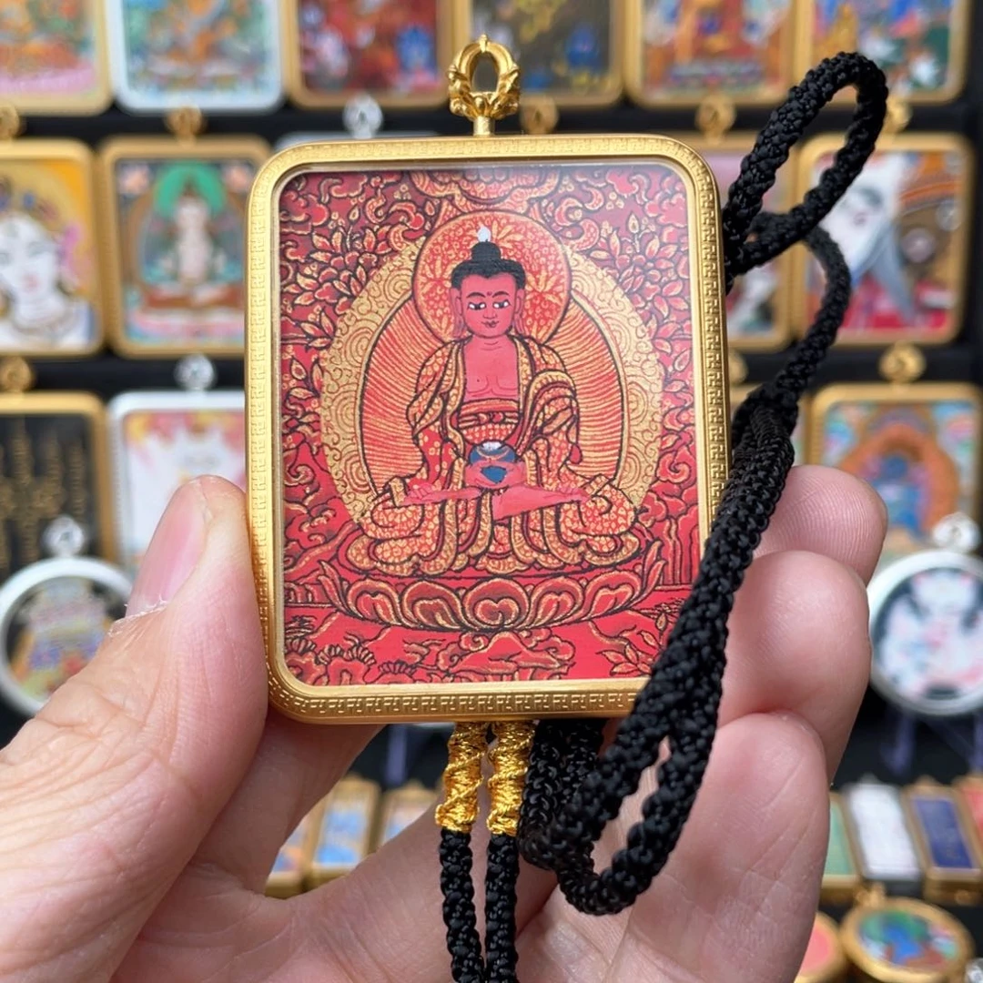 吊坠阿****m唐趣坊非遗纯手绘唐卡