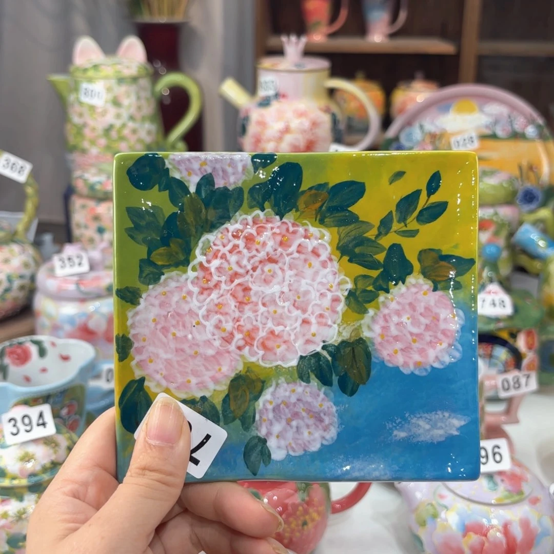 景德镇手绘高温釉下彩陶瓷茶具