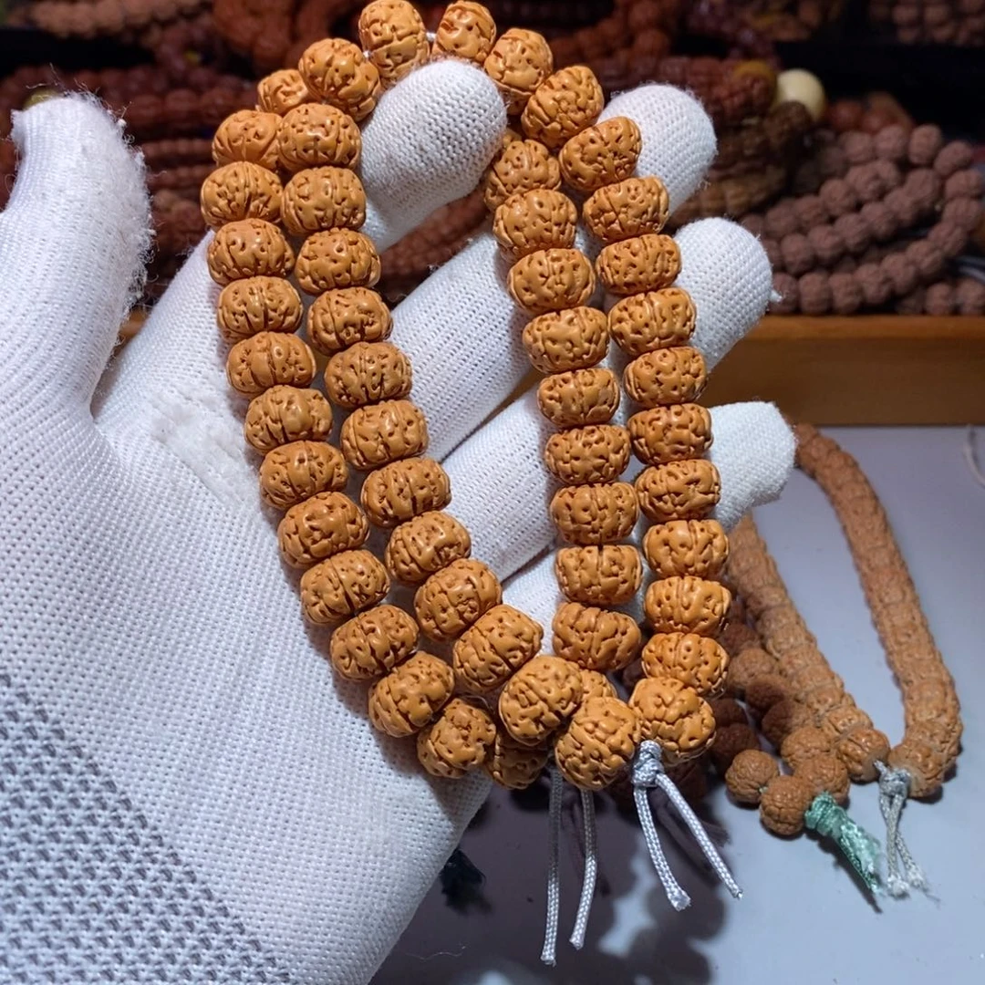 金刚菩提手串13尺寸修头南瓜手串一条