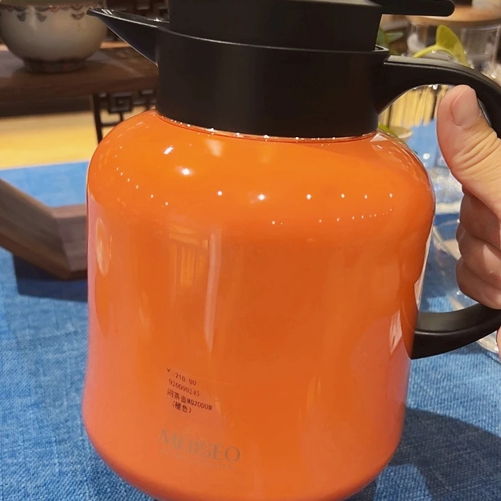 橙色焖茶壶泡茶水壶