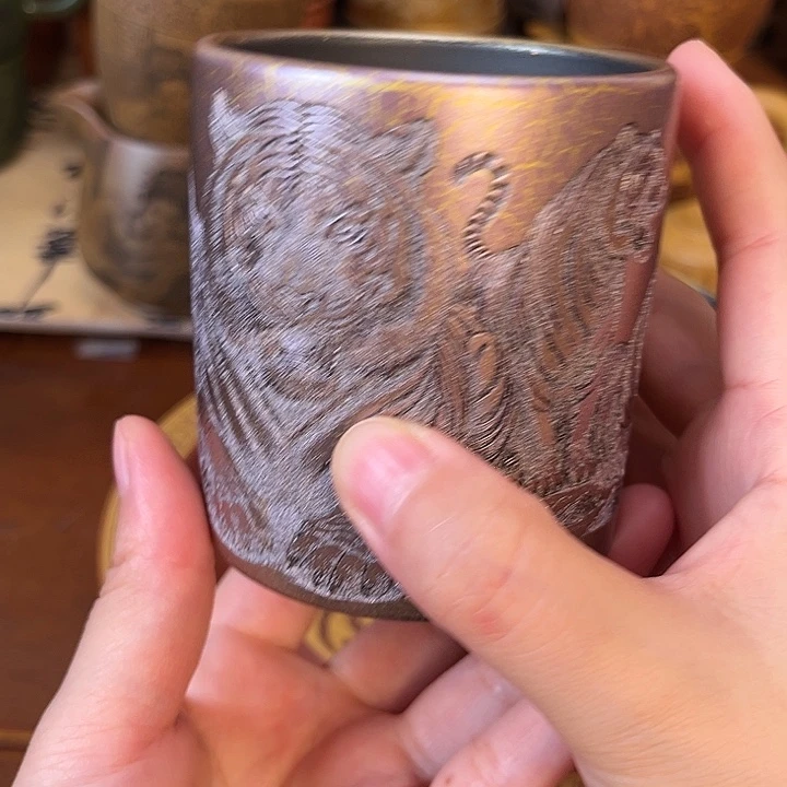 茶杯紫砂宜兴紫砂茶杯茶具