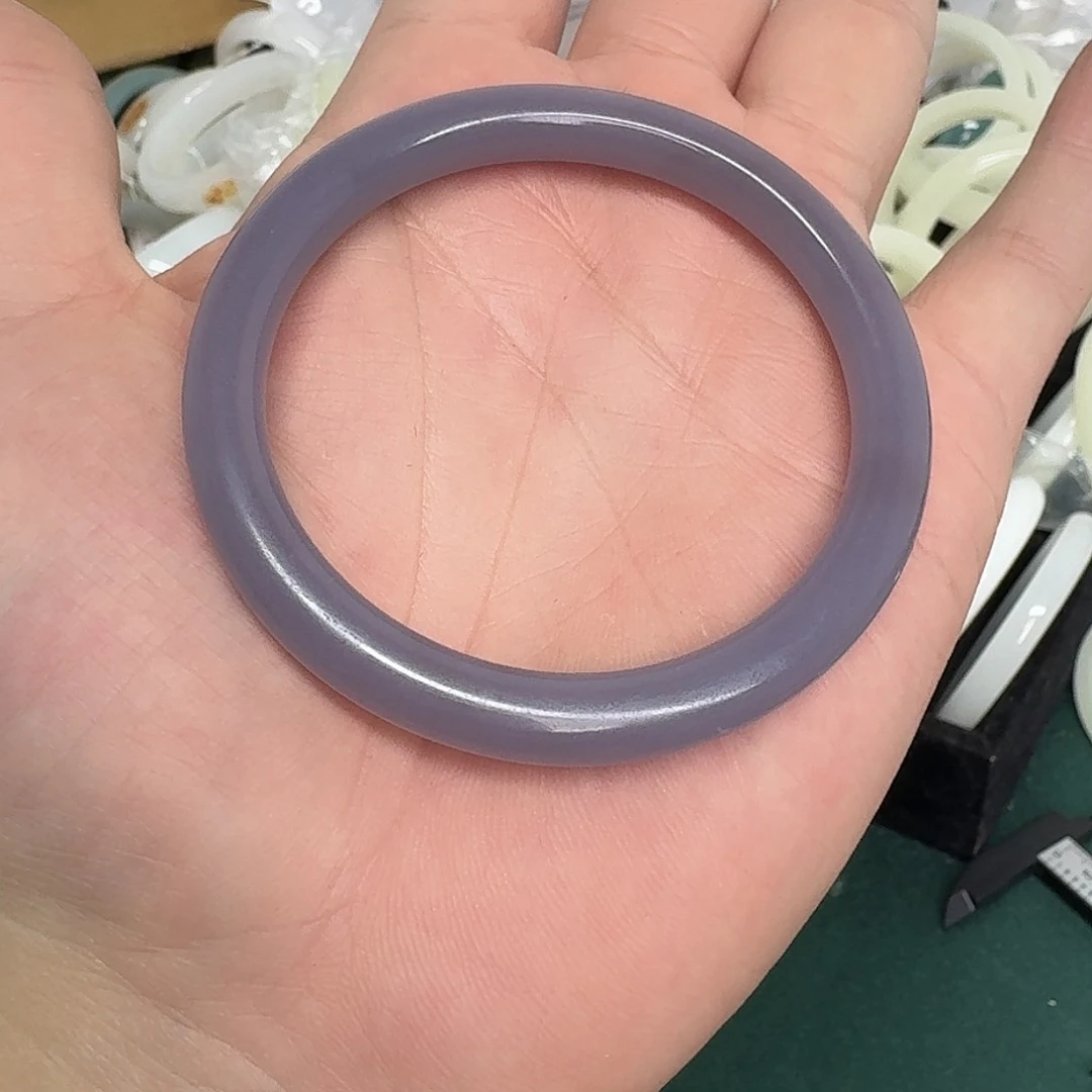 和田玉手镯未镶嵌52号手镯