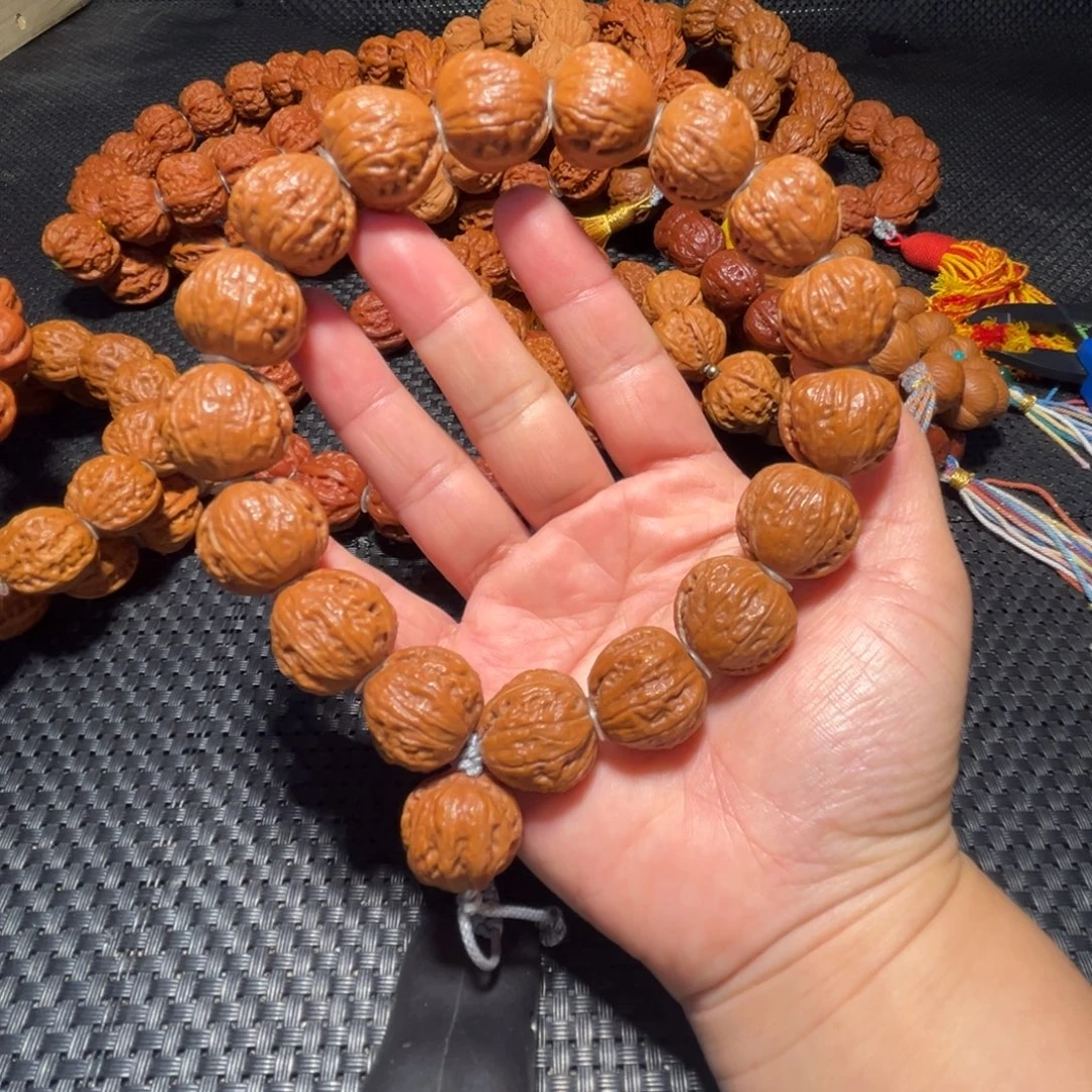 哦***有文玩核桃吊坠桃心磨盘20