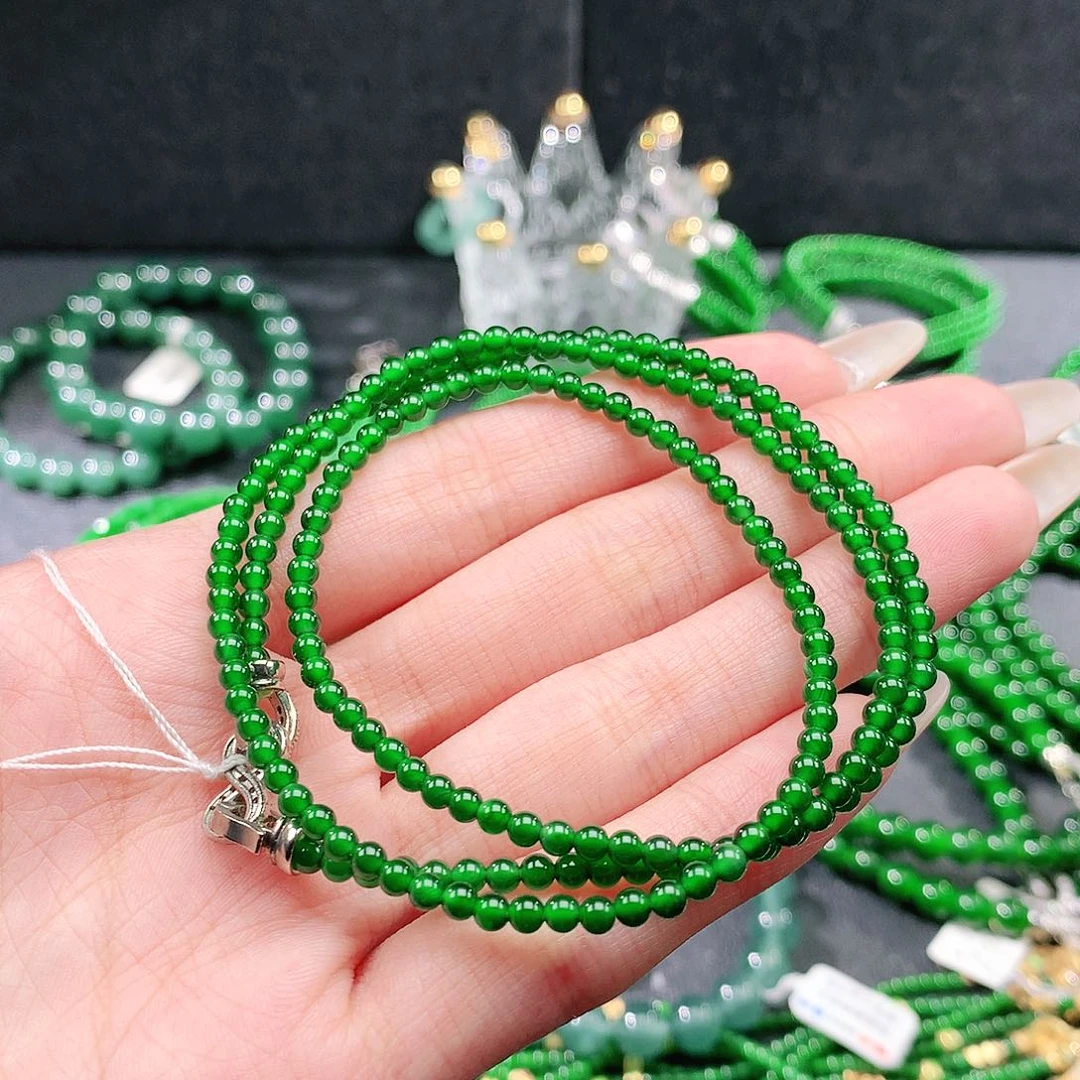 翡翠未镶嵌手链项链