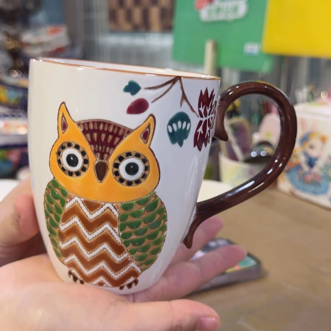 陶瓷猫头鹰马可悲一只看图