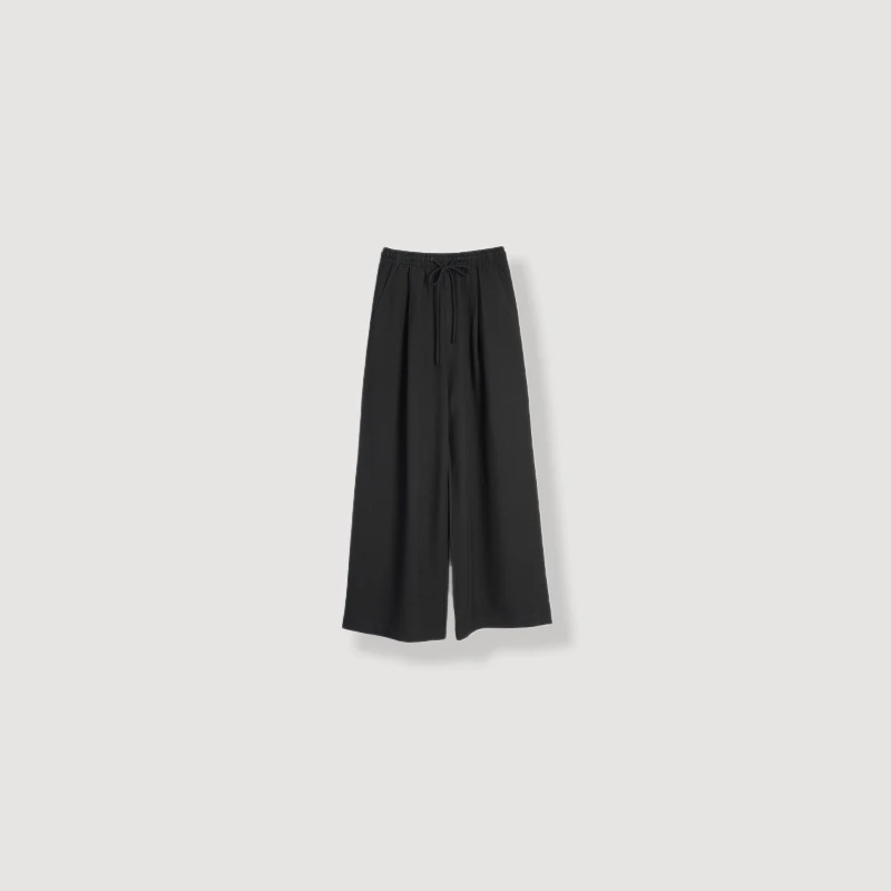 【黑松露长裤】2025夏季新款通勤风宽松百搭阔腿裤25D5053