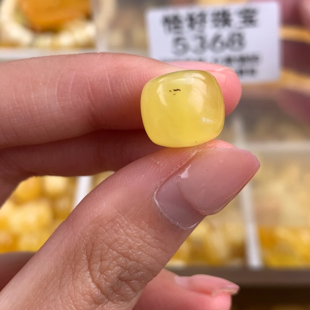 蜜蜡未镶嵌珠宝奇石13一颗粉