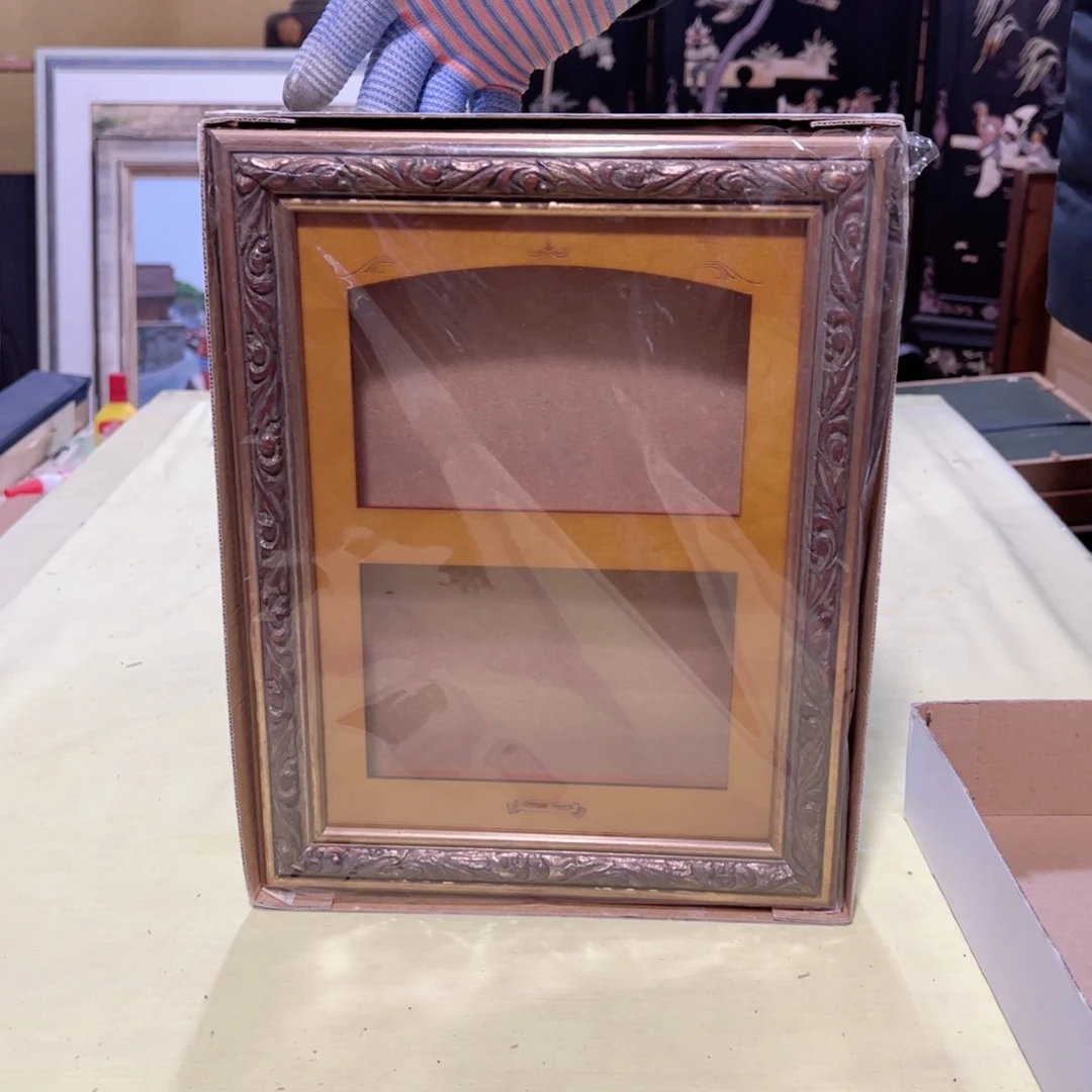 绘画麋**人屏风框画茶空间设计