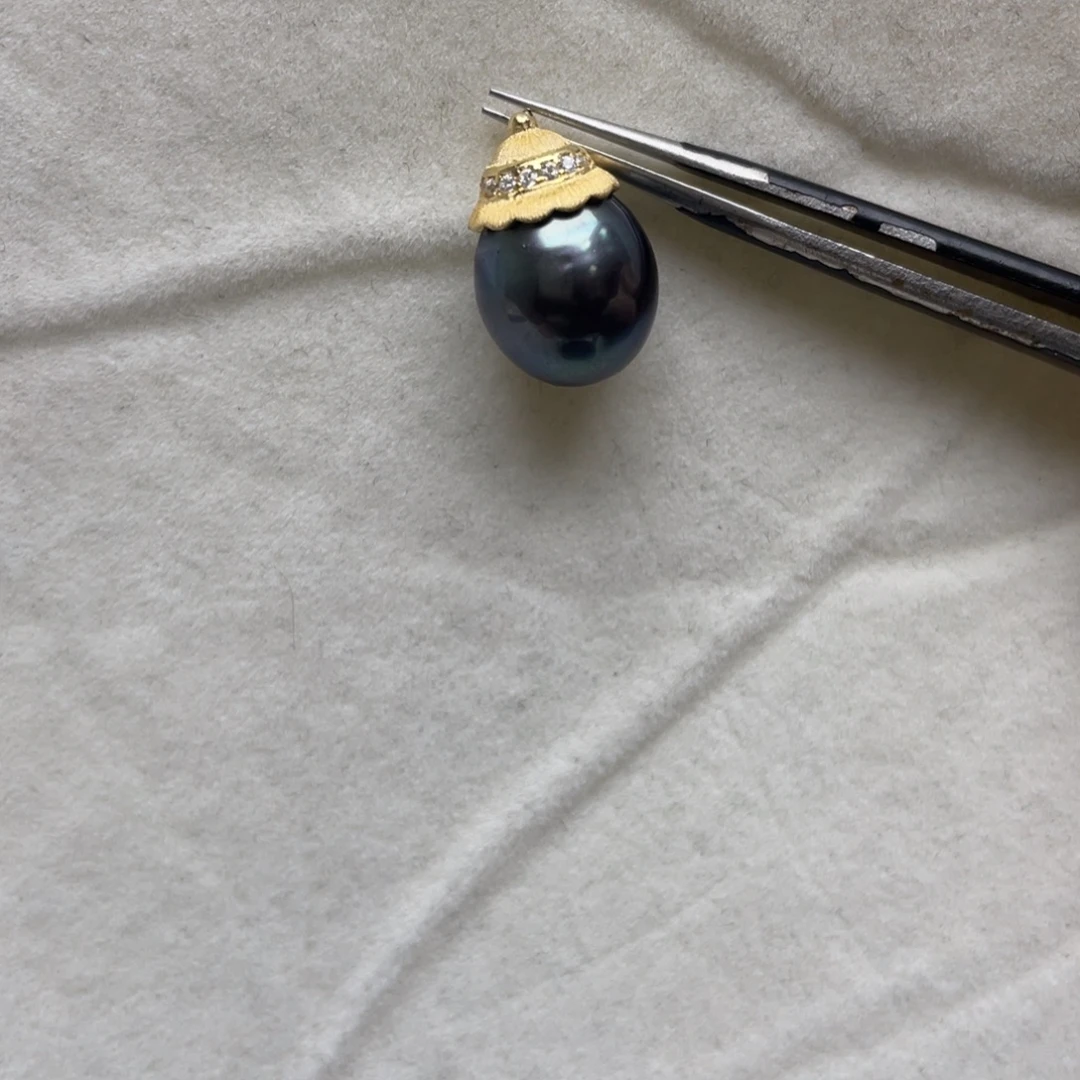 海水珍珠吊坠(不含链)银S925镶嵌