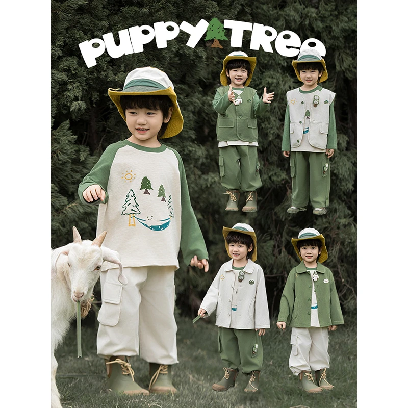 【25年春二波】活力休闲原创设计 100天然棉 T恤春日游记系列N5721