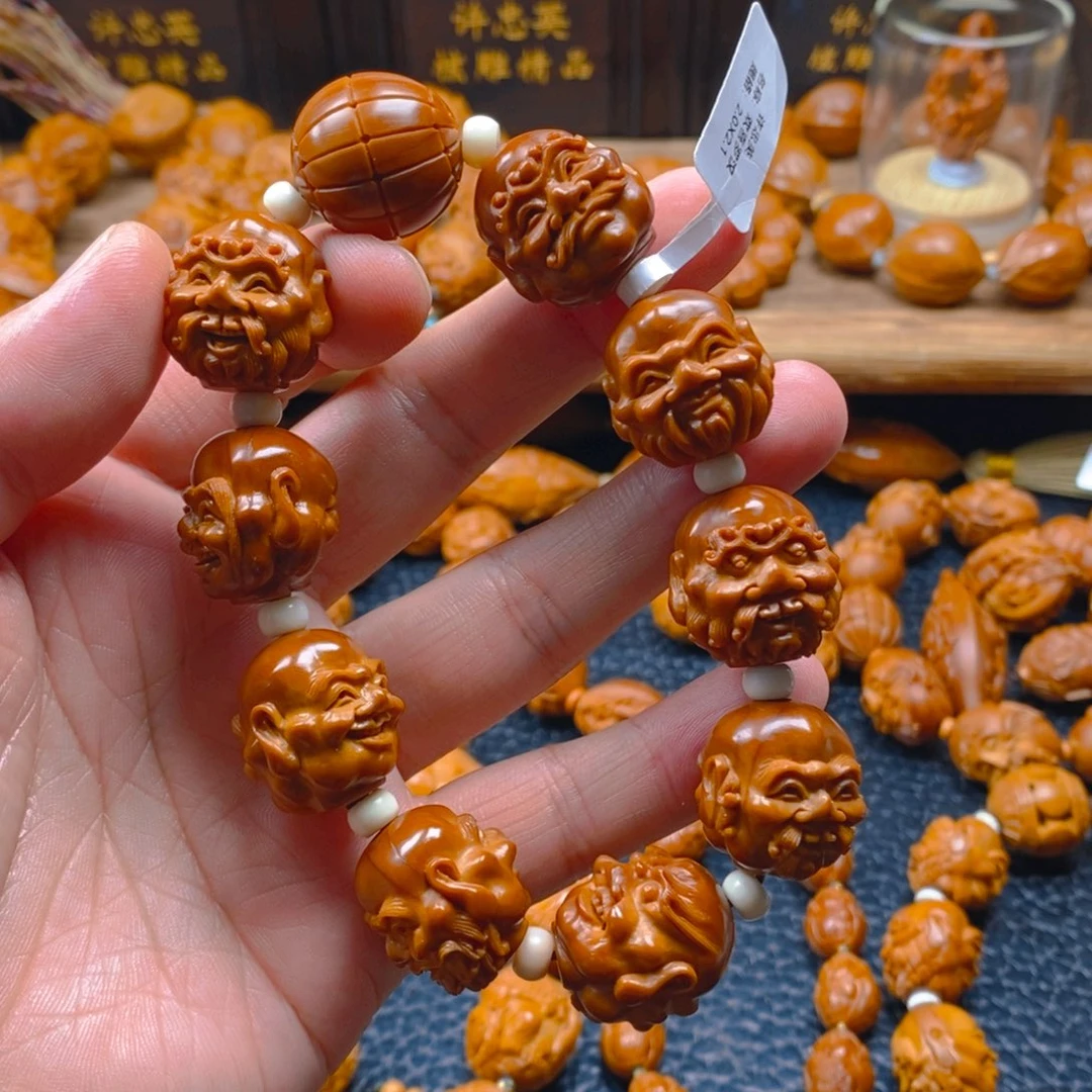 手串/手链橄榄核许忠英2.0×2.1欢喜罗汉（代表作）