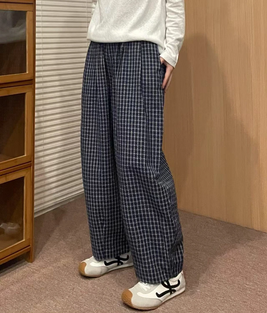 Sevbasks 七七家韩版 两色小格格百搭阔腿宽松休闲裤