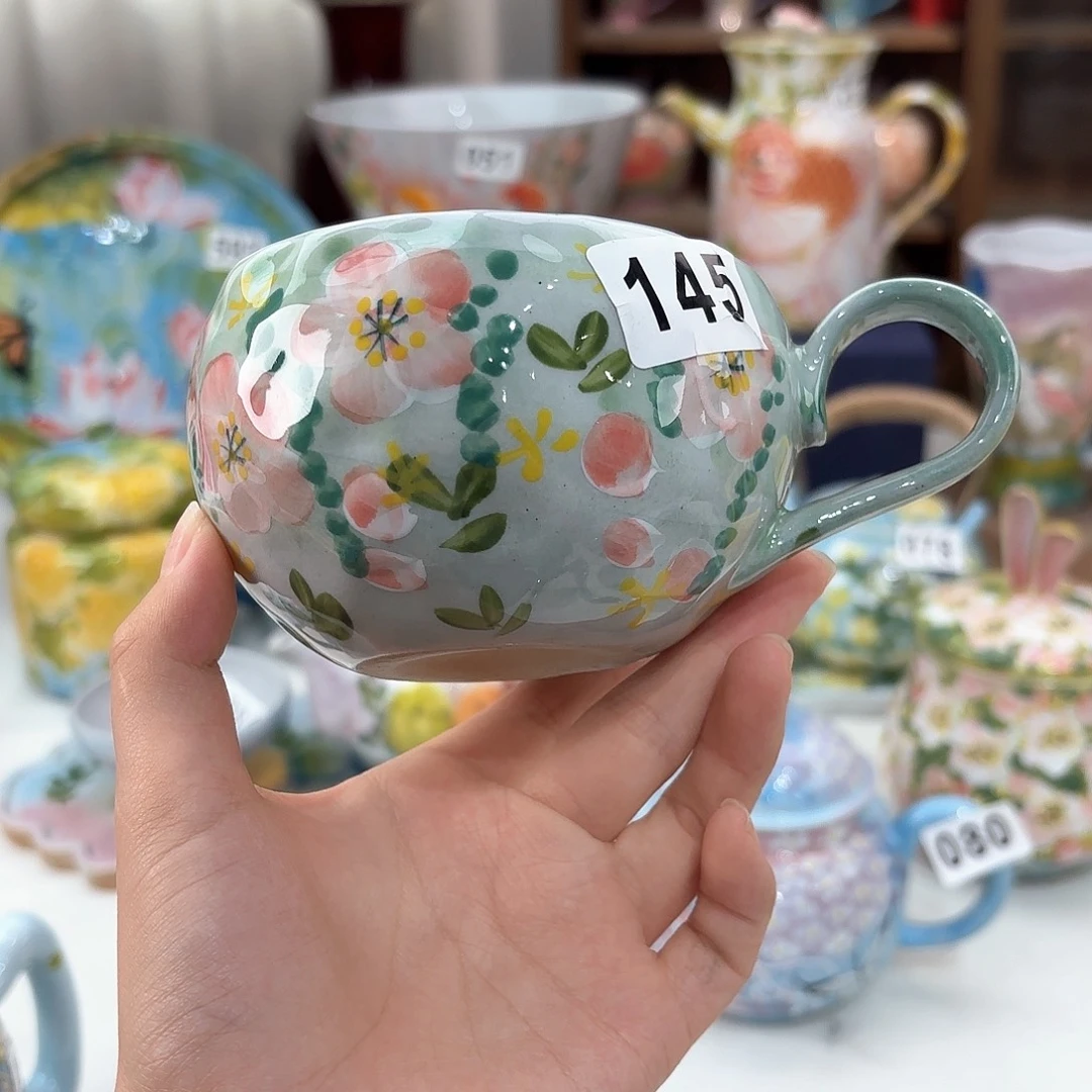 景德镇手绘高温釉下彩陶瓷茶具