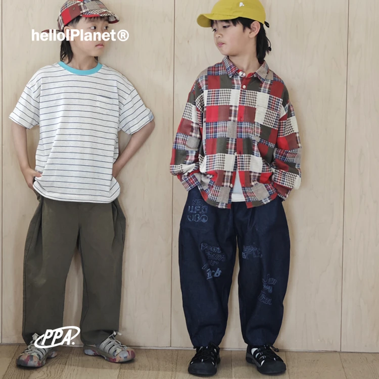 ppapa 涂鸦梭织气球裤儿童休闲宽松长裤 813681