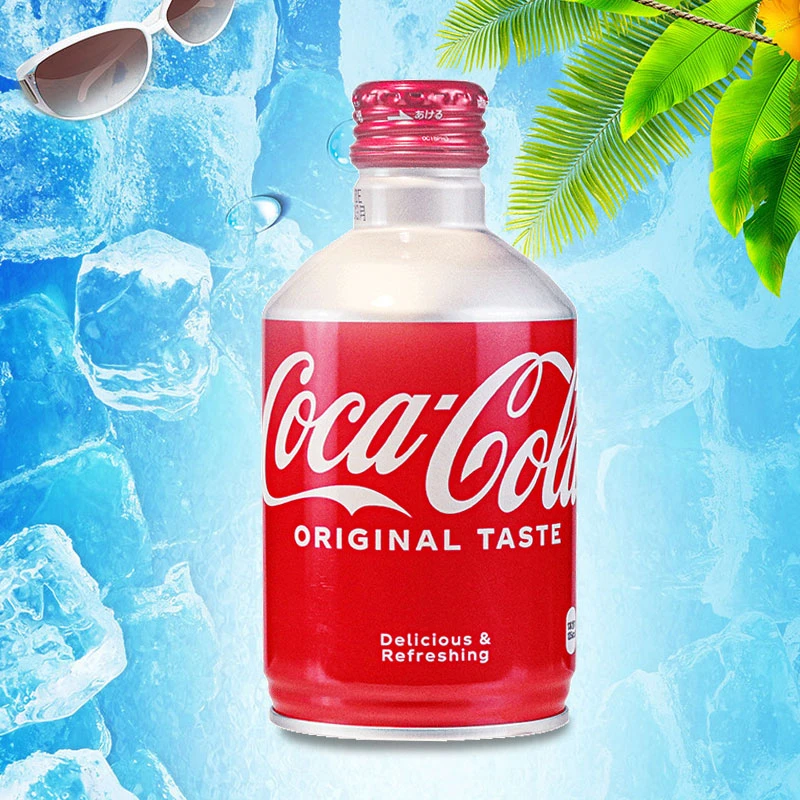 日本进口可口可乐子弹头可乐300ml*24罐整箱装碳酸饮料多省收藏