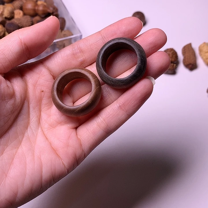 手串/手链檀香木檀香戒指一对