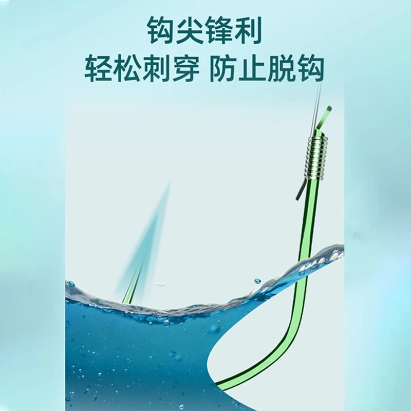 防缠绕子线成品狼牙竞技鲫鱼钩钓鱼钩正品双钩黑坑无倒刺高端绑好