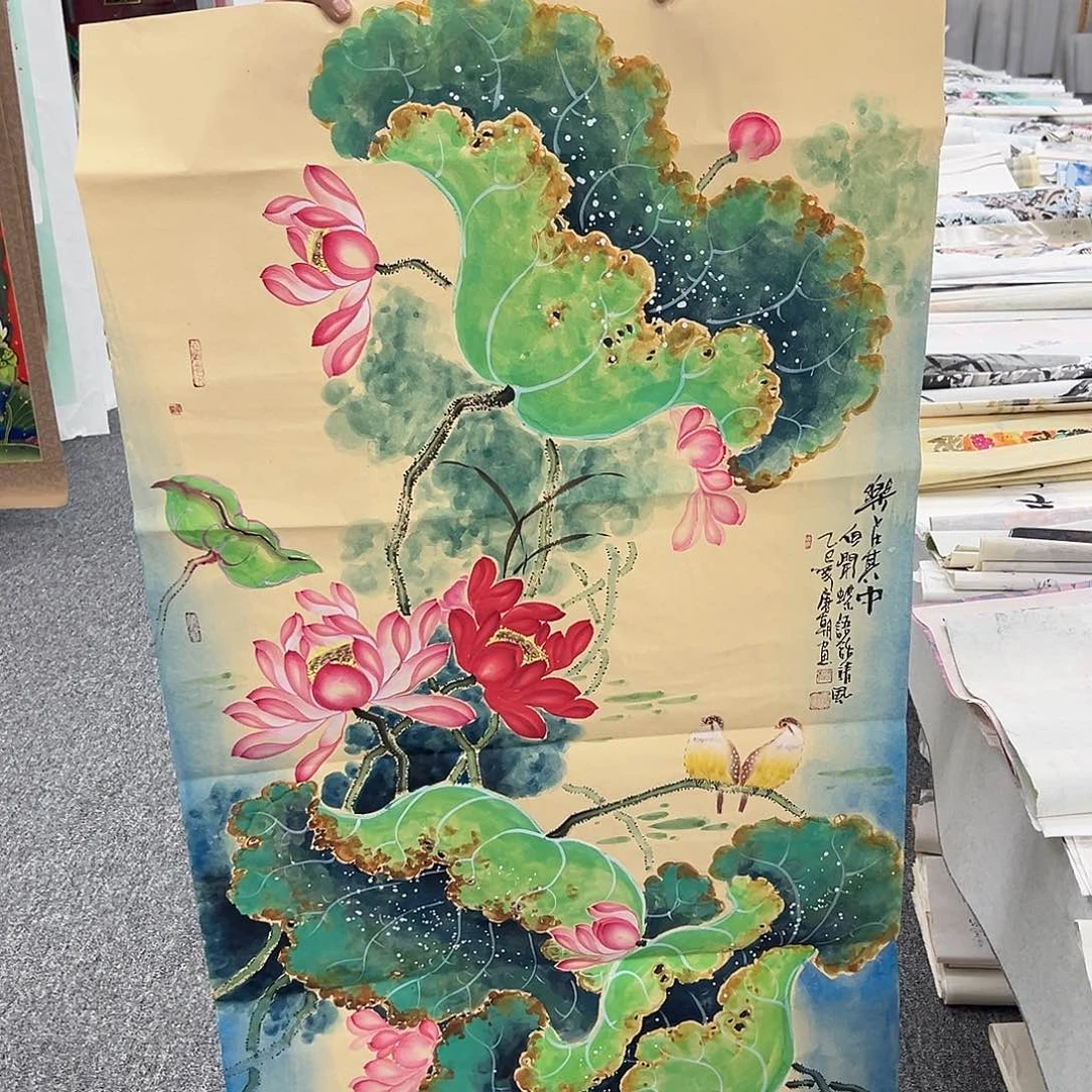 国画纯手绘字画宣纸