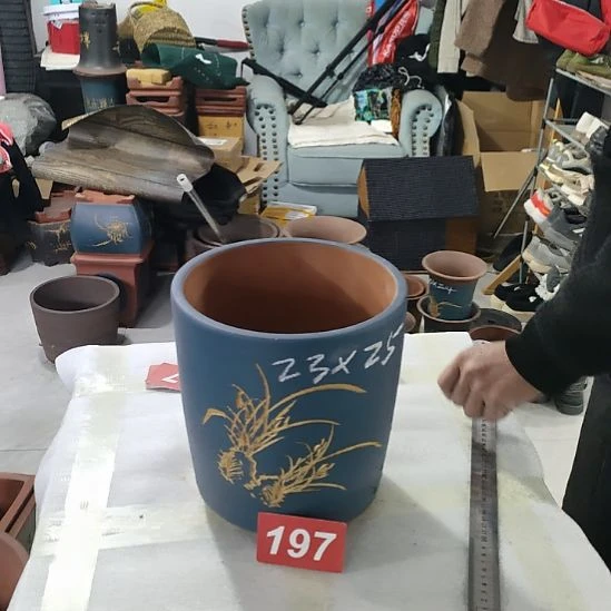 紫砂花盆宜兴紫花盆