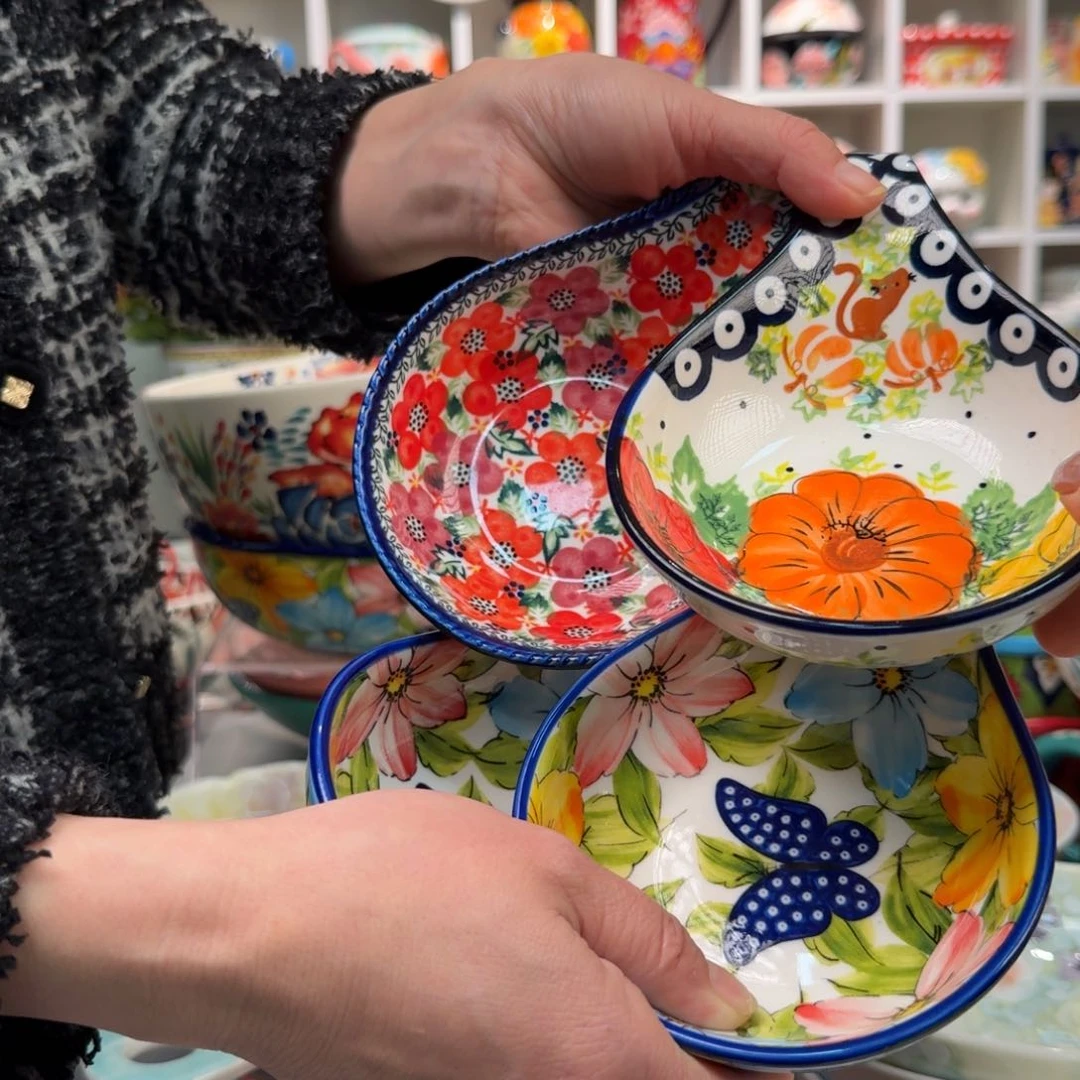 陶瓷手柄碟4只看图